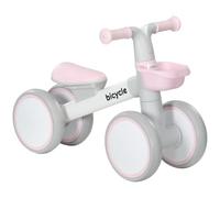 AIYAPLAY Kids Balance Bike for 1-3 Years Old, No Pedal Toddler Balance Bike with Adjustable Seat, Silent Wheels, Training Bike for Boys and Girls, Pink