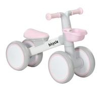 AIYAPLAY Kids Balance Bike for 1-3 Years Old, No Pedal Toddler Balance Bike with Adjustable Seat, Silent Wheels, Training Bike for Boys and Girls, Pink