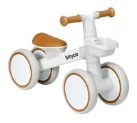 AIYAPLAY Kids Balance Bike for 1-3 Years Old, No Pedal Toddler Balance Bike with Adjustable Seat, Silent Wheels, Training Bike for Boys and Girls, White