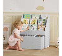 AIYAPLAY Kids Bookcase w/ 3 Tier Shelves, Drawer, for Bedroom, Nursery - 62.5L x 30W x 70H cm - MDF - 1