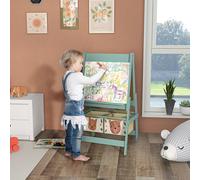 Aiya Aiyaplay Kids Easel With Paper Roll, Blackboard, Whiteboard, Green, none