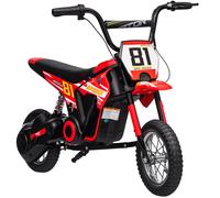 AIYAPLAY Kids Electric Motorbike 3 Gearboxes Speed Ride on Motorcycle with 40min Ranges , Easy to Control for 8-12 Kids, Red Aosom UK