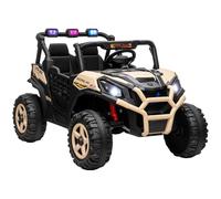 AIYAPLAY Kids Electric Ride on Car 2-Seater with Remote Control 24V Khaki