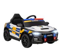 AIYAPLAY Kids Electric Ride pm Police Car with Remote Control, Multicoloured