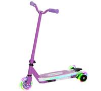 AIYAPLAY Kids Electric Scooter 6 KM H 8 Brake Ages 4-7 | 6kg Lightweight, Auxiliary Rear Wheels, Flashing LED Light, for Boys Girls