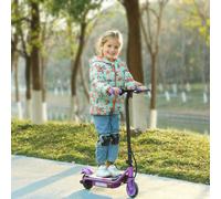 Electric Scooter for Ages 6-14, with Dual Brakes and Colourful Light AIYAPLAY Purple One Size