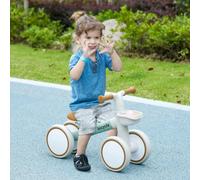 AIYAPLAY Kids Four Wheeled Bike for 1-3 Years Old with Adjustable Seat, Green