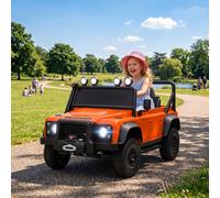 AIYAPLAY Land Rover Licensed Electric Car for Kids 12V 3-5 Years Old Orange
