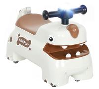 AIYAPLAY Kids Ride On Car Dinosaur Shape for 18-36 Months Cream White