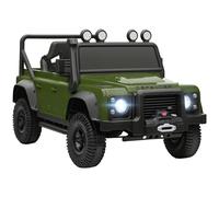 AIYAPLAY Kids Ride On Car with Remote Control, Music, Horn, 4 Spring Suspension Wheels, LED Lights for 3-5 Years Old, Green