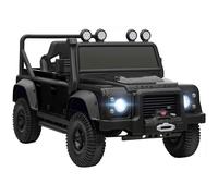 AIYAPLAY Kids Ride On Car with Remote Control, Music, Horn, 4 Spring Suspension Wheels, LED Lights for 3-5 Years Old, Black