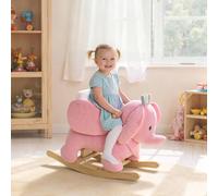 AIYAPLAY Kids Rocking Horse, Baby Ride on Rocker with Safety Belt, Pink AIYAPLAY Pink