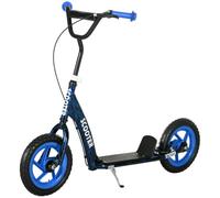 AIYAPLAY Kids Scooter Big Wheel Kick Scooter for Kids 6-12 Years Old Blue