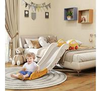 AIYAPLAY Kids Slide, Indoor Toddler Sofa Slide with Extended Length for Bed, Stairs, Easy to Assemble and Store, Yellow