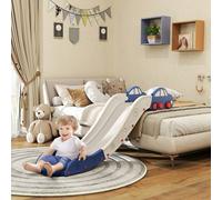 AIYAPLAY Kids Slide for Couch, Bed, Sofa, Easy to Assemble, White and Blue
