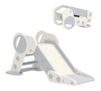 AIYAPLAY Kids Slide Freestanding Toddler Slide Foldable for Indoor Outdoor 1.5-3 Years Old, Grey Grey