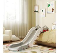 AIYAPLAY Sofa Slide, Indoor Toddler Slide with Extended Length for Bed, Stairs, Easy to Assemble and Store, Grey