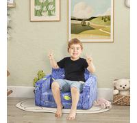 AIYAPLAY 2 In 1 Kids Folding Bed With Glow In The Dark Cosmic Design - Pink - Blue | TJ Hughes