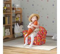 Aiyaplay Kids Sofa Chair With Dinosaur Design For Bedroom Playroom Red, Red