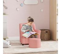 Aiyaplay Kids Sofa Set With Footrest - Pink, Pink