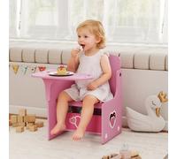 Aiyaplay Kids Table And Chair Set, Toddler Desk Chair With Storage Bins