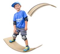 AIYAPLAY Kids Wooden Balance Board for Children, for 3-8 Years Old - Natural