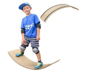 AIYAPLAY Kids Wooden Balance Board for Children, for 3-8 Years Old - Natural