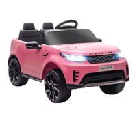 AIYAPLAY Land Rover Discovery Licensed 12V Electric Car for Kids Pink | Ride on SUV with Remote Control, 4 Wheel Suspension System, Slow Start, LED Lights, Music, for 3-6 Years Old