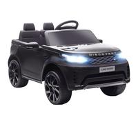 AIYAPLAY Land Rover Discovery Licensed 12V Electric Car for Kids, Ride on SUV with Remote Control, 4 Wheel Suspension System, Slow Start, LED Lights, Music, for 3-6 Years Old, Black