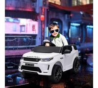 AIYAPLAY Land Rover Discovery Sport Licensed Kids Electric Car, 12V Ride on Car with Remote Control, LED Lights, Music, Horn, for Ages 3-6 Years, White