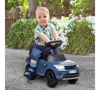 AIYAPLAY Land Rover Licensed 6V Kids Electric Ride On Car, 2-in-1 Sliding Car, Battery Powered Car with Headlights, Music, Horn, for 18-60 Months, Light Blue
