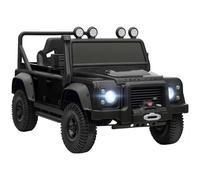 AIYAPLAY Land Rover Licensed Electric Car for Kids, 12V Battery-Powered Kids Ride On Car with Remote Control, Music, Horn, Suspension Wheels, LED Lights, Off-Road Toy for 3-5 Years Old, Black