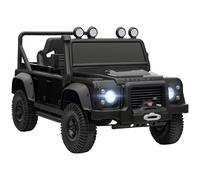 AIYAPLAY Land Rover Licensed Electric Car for Kids, 12V Battery-Powered Kids Ride On Car with Remote Control, Music, Horn, Suspension Wheels, LED Lights, Off-Road Toy for 3-5 Years Old, Black