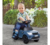 AIYAPLAY Land Rover Licensed 6V Kids Electric Ride On Car, 2-in-1 Sliding Car, Battery Powered Car with Headlights, Music, Horn, for 18-60 Months, Light Blue