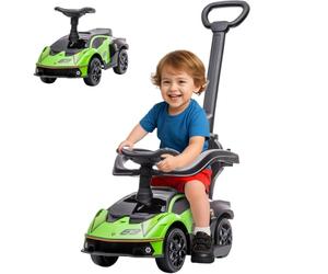 AIYAPLAY Licensed 2 in 1 Baby Ride on Push Car No Power 1-3 Years Green