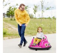 Aiyaplay Licensed Bumper Car For Kids With Joysticks, Remote, Pink