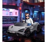 AIYAPLAY McLaren 765LT Licensed 12V Kids Electric Ride on Car w/ Butterfly Doors in Grey AIYAPLAY Grey