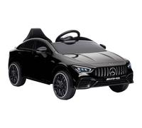 AIYAPLAY Mercedes-AMG CLA 45 Licensed 12V Kids Electric Car Ride on Car w/ Remote, Suspension Lights Music Horn - Black