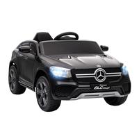 AIYAPLAY Mercedes-Benz GLC Coupe Licensed 12V Kids Ride on Car with Remote Control, Battery Powered Kids Electric Car with Soft Start, LED Light, Music, MP3, 3 Speed, for 3-6 Years, Black