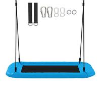 AIYAPLAY Nest Swing with Adjustable Ropes and Tree Straps, Basket Swing for Kids, 300KG Capacity for Indoor Outdoor, Blue
