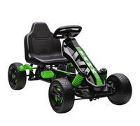 AIYAPLAY Pedal Go kart for Kids Ages 3-6 Years, with Automatic Clutch, Brake, EVA Anti-Slip Wheels, Green