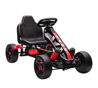 AIYAPLAY Pedal Go kart for Kids Ages 3-6 Years, with Automatic Clutch, Brake, EVA Anti-Slip Wheels, Red