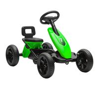 AIYAPLAY Pedal Go Kart for Kids, Children Ride-On Race Car with Silent EVA Tyres, for 2-5 Years, Green Green