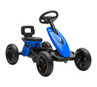 AIYAPLAY Pedal Go Kart for Kids, Children Ride-On Race Car with Silent EVA Tyres, for 2-5 Years, Blue