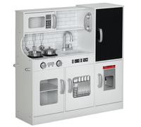 AIYAPLAY Play Kitchen - Pretend Toy Kitchen With Toy Phone - Chalkboard - White | TJ Hughes