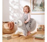AIYAPLAY Baby Rocking Horse, Seal Rocking Animal with Sounds and Belt for Toddlers 12-36 Months,