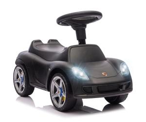 AIYAPLAY Ride on Car Porsche Licensed for Toddlers 18-36 Months Matte Black | Toddler Push Car, Horn, Headlights, Start-Up Sound, Steering Wheel, Ride on Toys for Boys Girls