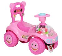 AIYAPLAY Ride on Toy, Foot to Floor Design with Music, Light, Horn, Pink, Pink