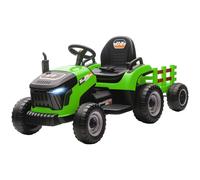 AIYAPLAY Ride on Tractor & Trailer, 12V Electric Ride on Tractor in Green AIYAPLAY Green