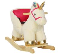 AIYAPLAY Rocking Horse Ride on Unicorn with Realistic Sound, none